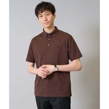 アー・ヴェ・ヴェ(a.v.v)の【接触冷感】ボタンダウン カノコポロシャツ ワンポイント刺繍入り【イージーケア/毛玉になりにくい】