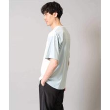 【接触冷感/綿100％】切替セミワイドカットソー