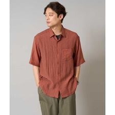 【接触冷感】ワッシャーシアーワイドシルエットシャツ