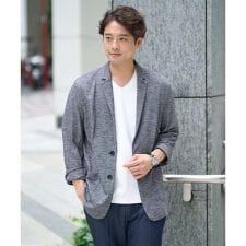 アー・ヴェ・ヴェ(a.v.v)の【イージーケア/速乾/接触冷感】スラブメランジサマージャケット【スマートシリーズ】