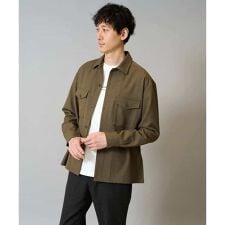 【イージーケア/シワになりにくい】ダブルポケットシャツ 秋リライト【洗濯機で洗える/ストレッチ】