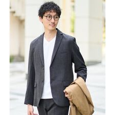 【イージーケア/シワになりにくい】スマートジャケット 秋リライト【洗濯機で洗える/ストレッチ】〈ON