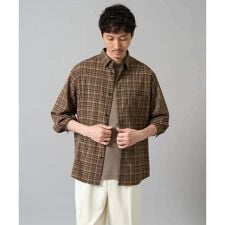 アー・ヴェ・ヴェ(a.v.v)の【イージーケア/洗濯機で洗える】チェックワイドシルエットシャツ