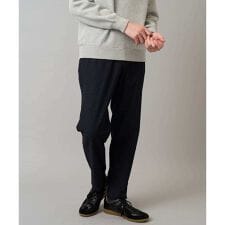 【イージーケア】デニムライクストレッチ裏起毛テーパードパンツ【洗濯機で洗える】〈ON/OFF SER