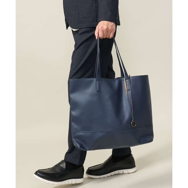 SHIPS: スマート レザー ヴァーティカル トートバッグ