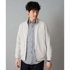 【イージーケア/毛玉になりにくい】アゼダブルフェイススタンドカラーカーディガン【ストレッチ/洗濯機で