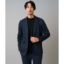 【イージーケア/ストレッチ】メランジポンチテーラードジャケット【洗濯機で洗える】通勤/ビジネス〈ON