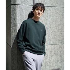 アー・ヴェ・ヴェ(a.v.v)の【イージーケア/毛玉になりにくい】アゼダブルフェイスワンポイント刺繍プルオーバー