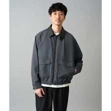 【イージーケア/洗濯機で洗える/毛玉になりにくい】ワイドシルエットショートブルゾン