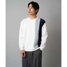 【イージーケア/洗濯機で洗える】フクレジャカード縦切替プルオーバー