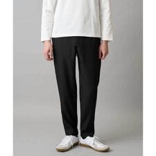 【イージーケア/洗濯機で洗える/毛玉になりにくい/ストレッチ】メランジツイルセミルーズパンツ