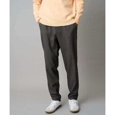 【イージーケア/毛玉になりにくい】メランジツイルストレッチセミルーズパンツ【洗濯機で洗える/ストレッ