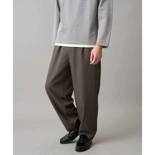 【イージーケア/洗濯機で洗える/毛玉になりにくい/ストレッチ】メランジツイルイージーバルーンパンツ