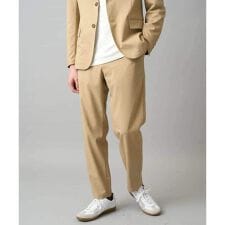 【イージーケア/洗濯機で洗える/毛玉になりにくい/ストレッチ】アムンゼンストレッチセミルーズパンツ