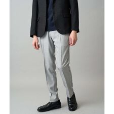 【イージーケア/洗濯機で洗える/ストレッチ】メランジスマートスラックス