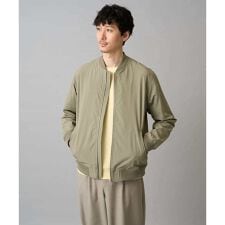 【イージーケア/洗濯機で洗える/撥水/毛玉になりにくい/ストレッチ】ピケナイロンリブブルゾン