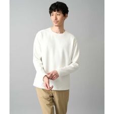 【イージーケア/洗濯機で洗える/毛玉になりにくい】キカジャガードクルーネックプルオーバー