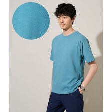 【イージーケア/洗濯機で洗える】キカジャカードセミワイドシルエットカットソー