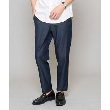 【イージーケア/接触冷感】デニムライクストレッチアンクルセミルーズパンツ