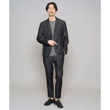 【イージーケア/接触冷感】デニムライクストレッチスマートジャケット