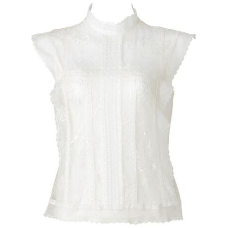 新品！ワコール トレフル アイボリー プリーツ レースキャミソール M  