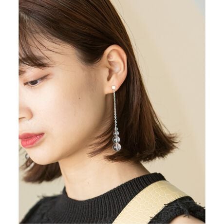 SASKIA DIEZ/サスキア ディツ】 DROP CRYSTAL ピアス | ユー バイ 