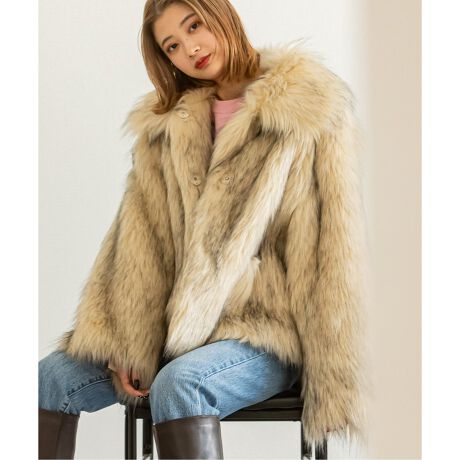 JAKKE/ジャッキー】 TRACI FAUX FUR コート | ユー バイ スピック 