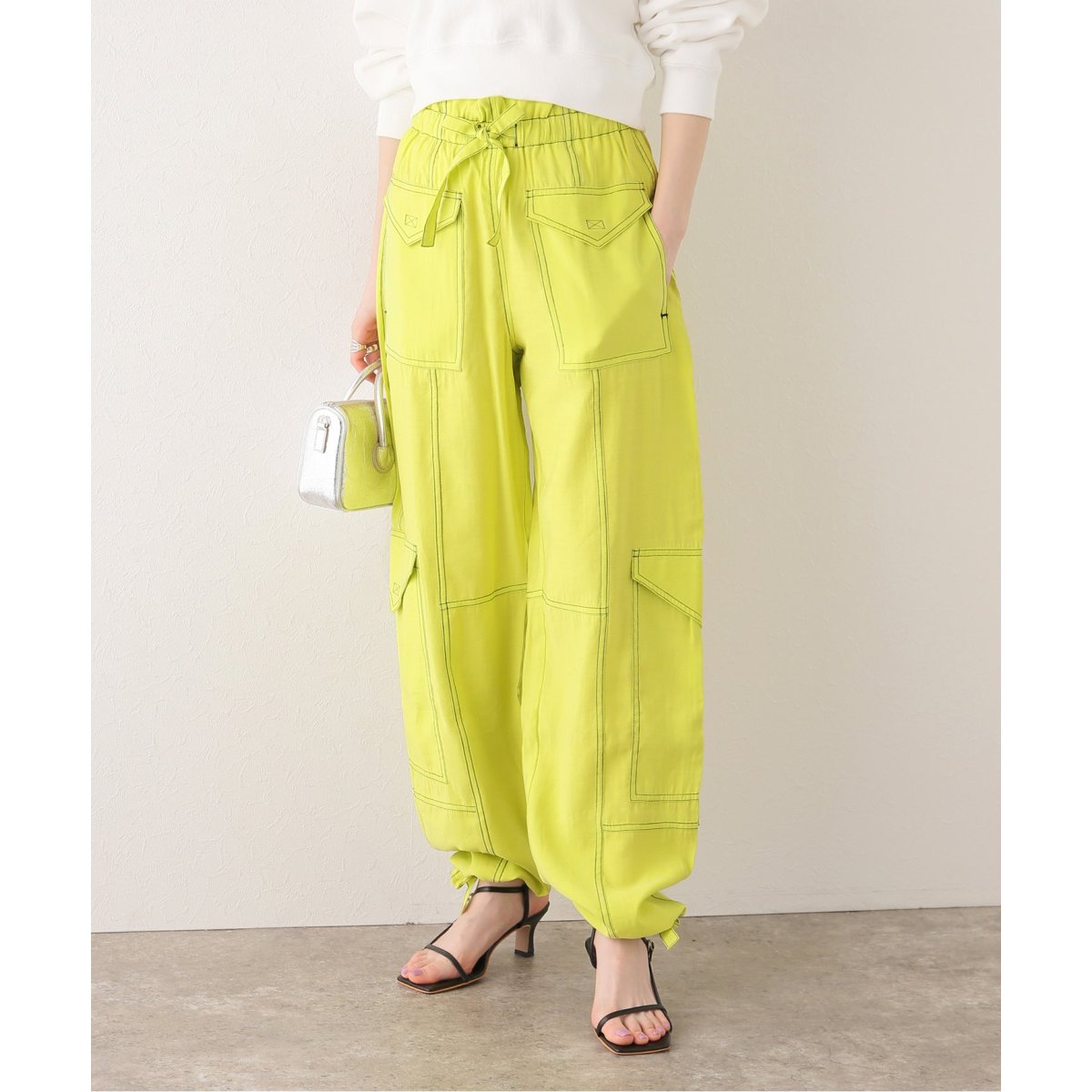 GANNI / ガニー】Light SlubHigh Waist Pocket Pants | ユー バイ