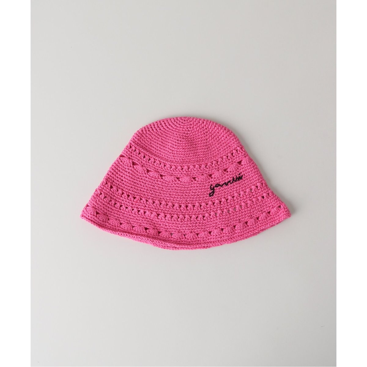 GANNI / ガニー】Cotton Croched Bucket Hat Solid | ユー バイ