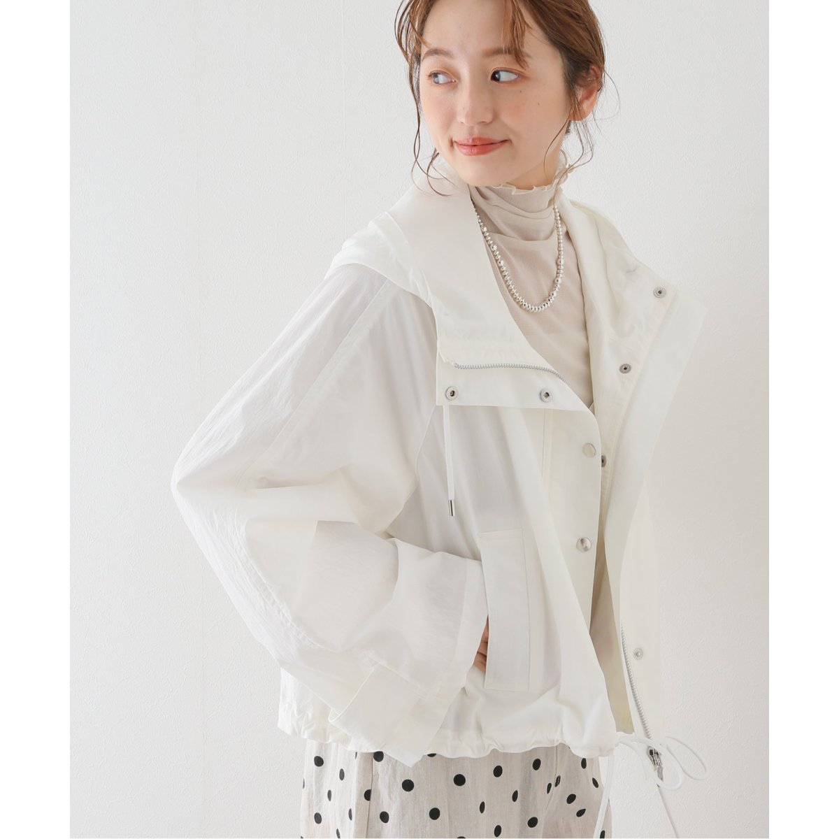 スピック&スパン シアーブルゾン スピック&スパン ラミーミックス