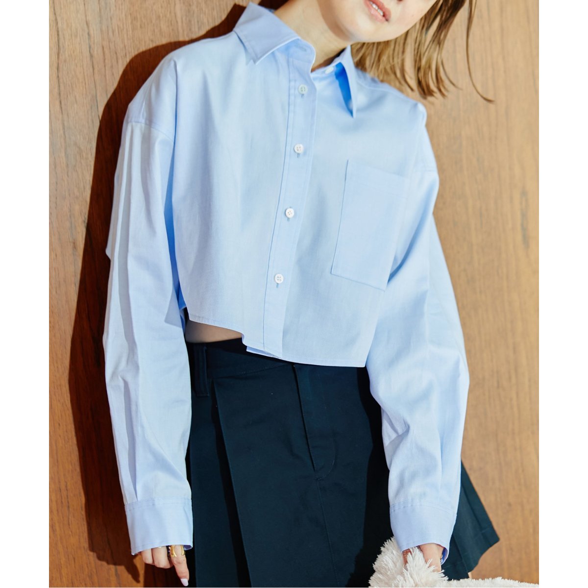 新品未使用　Spick and Span レースショートシャツ オックスショートシャツ | ユー バイ スピック＆スパン(U by