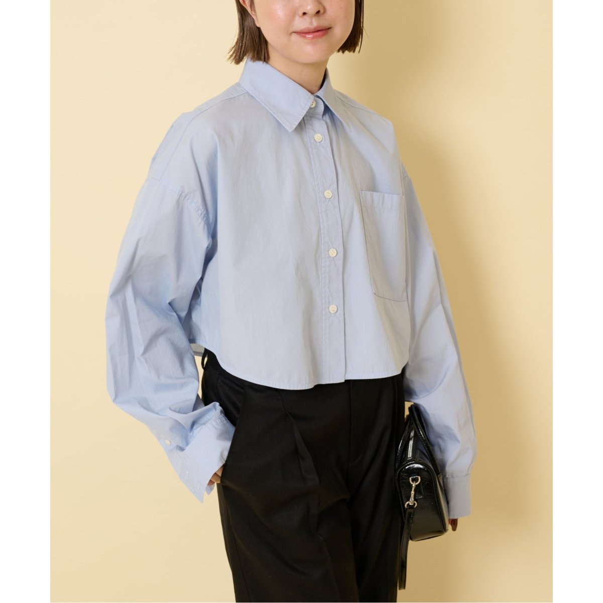 Spick&Span スピックアンドスパン コットンブロードタックフリル 