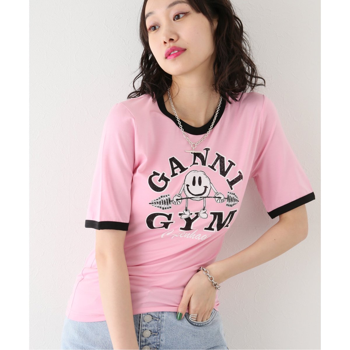 GANNI / ガニー】Light Stretch Jersey Gym Fitted T | ユー バイ ...