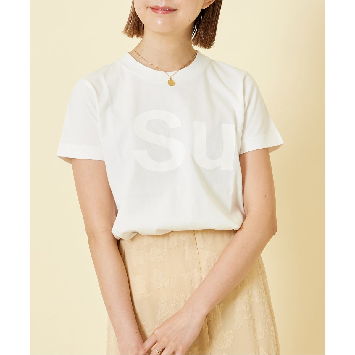 スピック&スパン ユーバイ ×SELENAHELIOS 22SS プリントシャツ