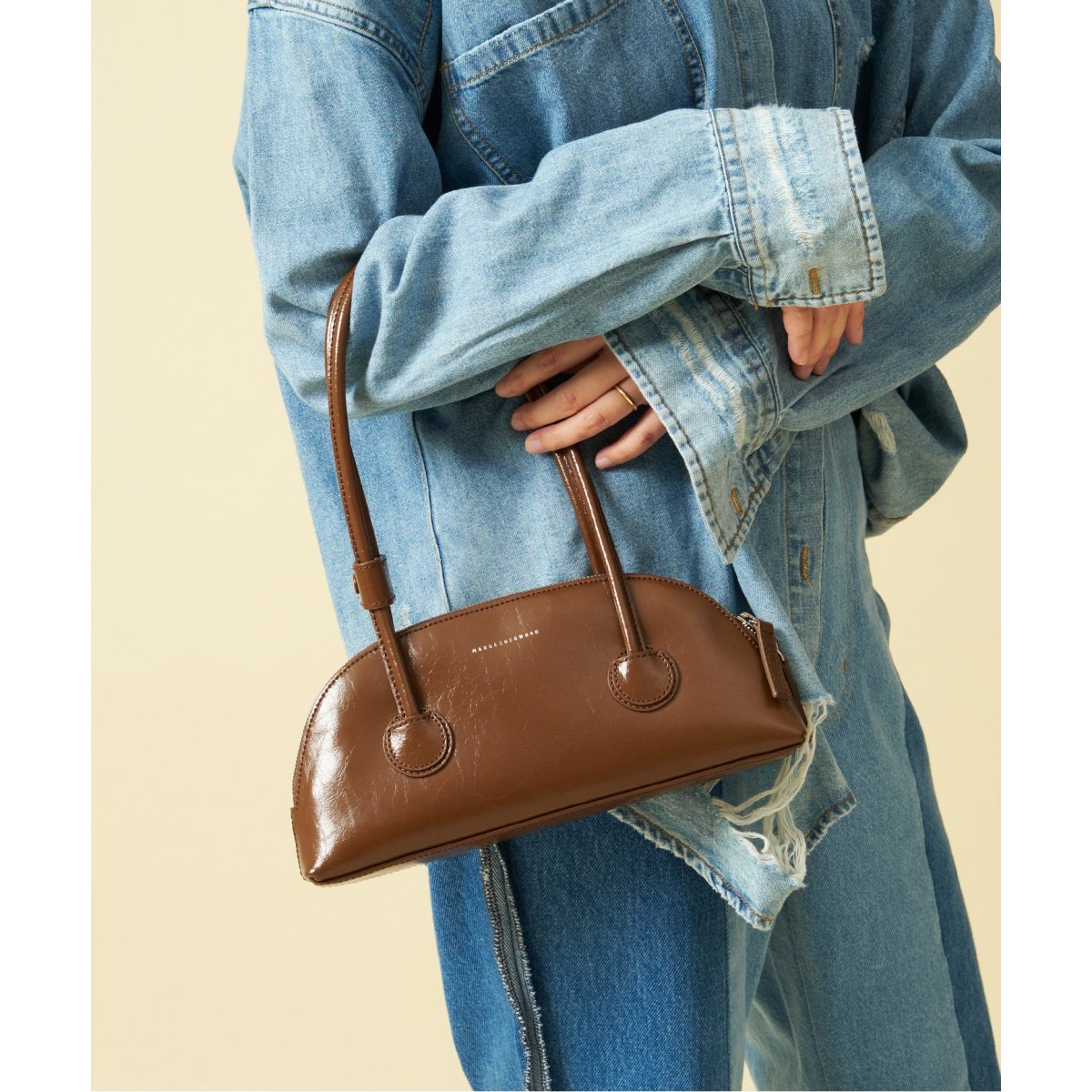 新品 MARGE SHERWOODソフトボストンバッグ マージシャーウッド MARGE