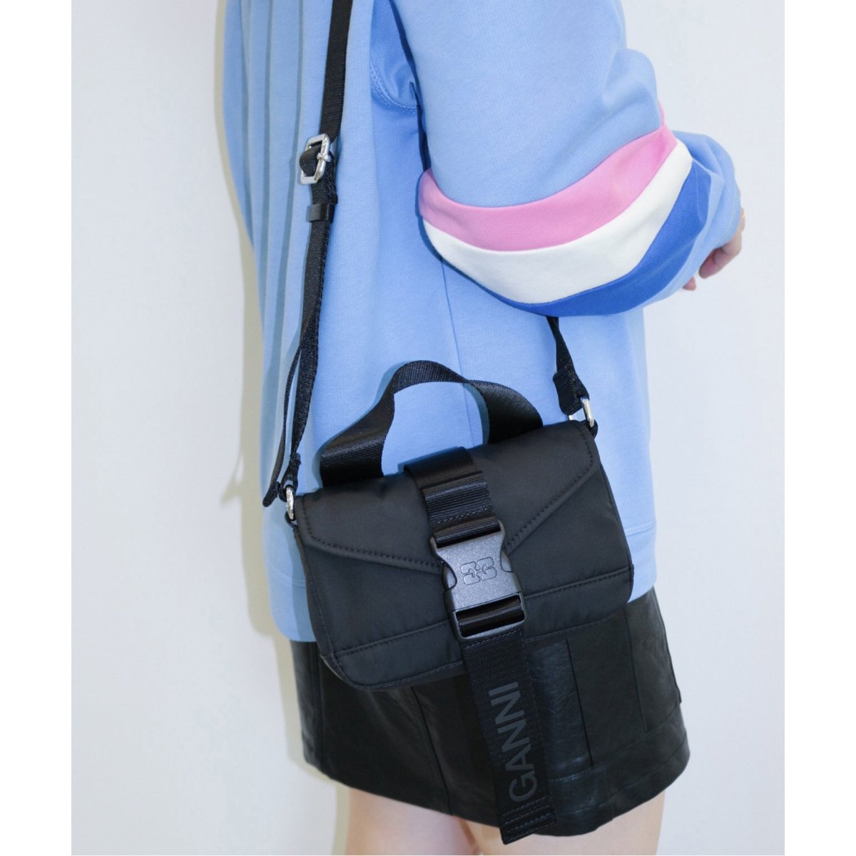 GANNI  ガニー　Recycled Tech Mini Satchel GANNI（ガニー） ショルダーバッグ バッグ GANNI Recycled Tech Mini