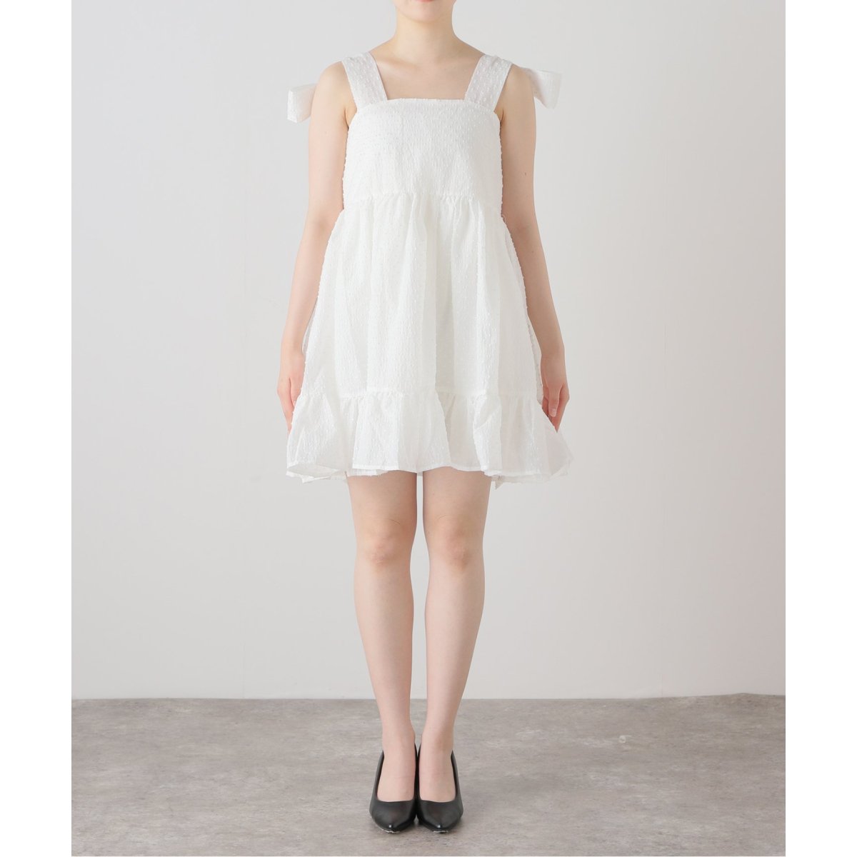 SISTER JANE/シスター ジェーン】 Horseback Bow Mini Dress