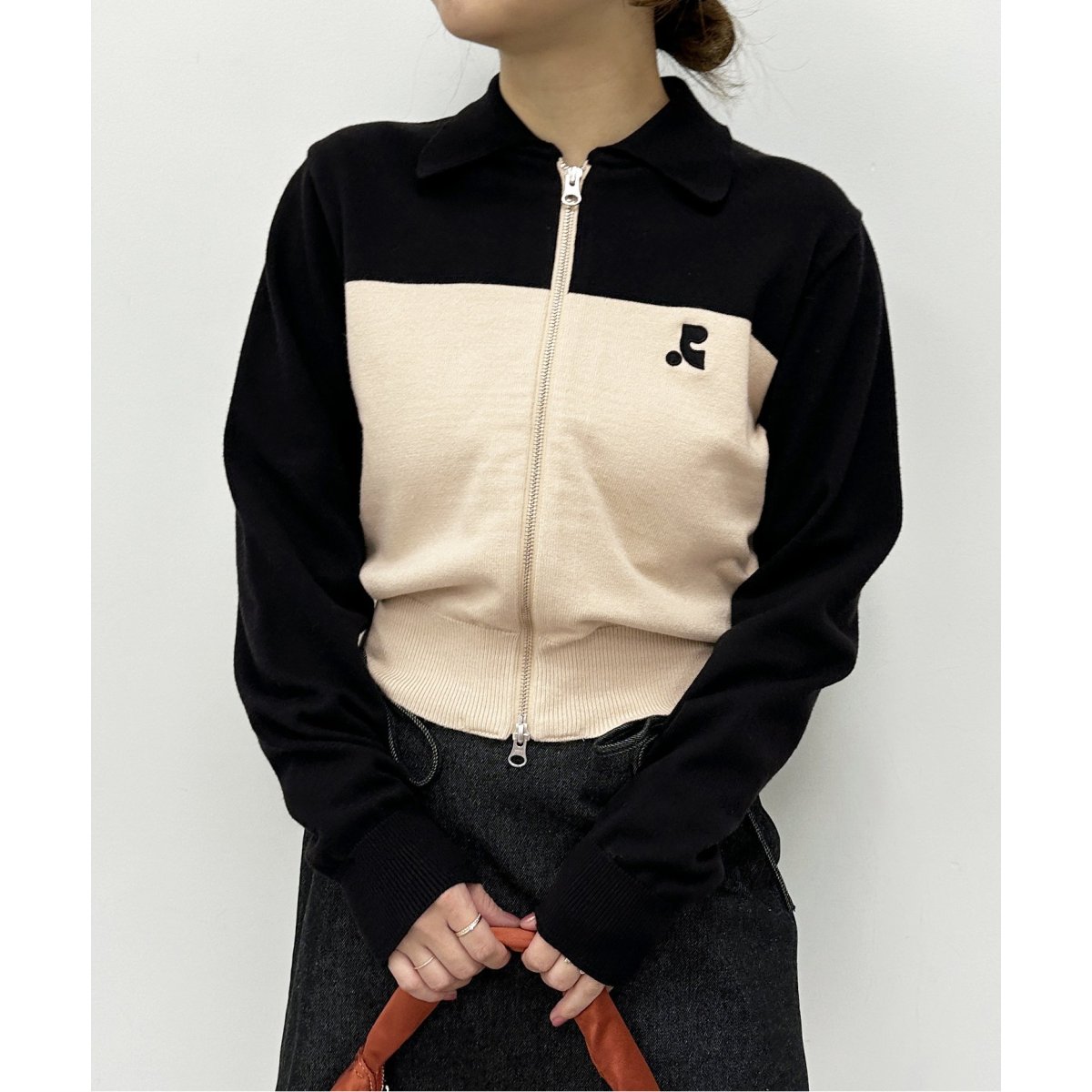 rest&amp;recreation 2トーンジップアップカーディガン REST&RECREATION - RR 2-Tone ジップアップ カーディガン | 3RD