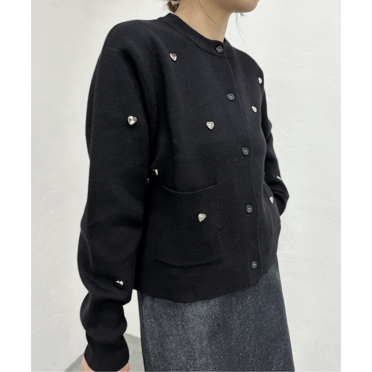カーディガン PISCESS/パイシス Slim Fit Linkle Cardigan レディース PISCESS/パイシス Slim Fit Linkle Cardigan（カーディガン）｜U