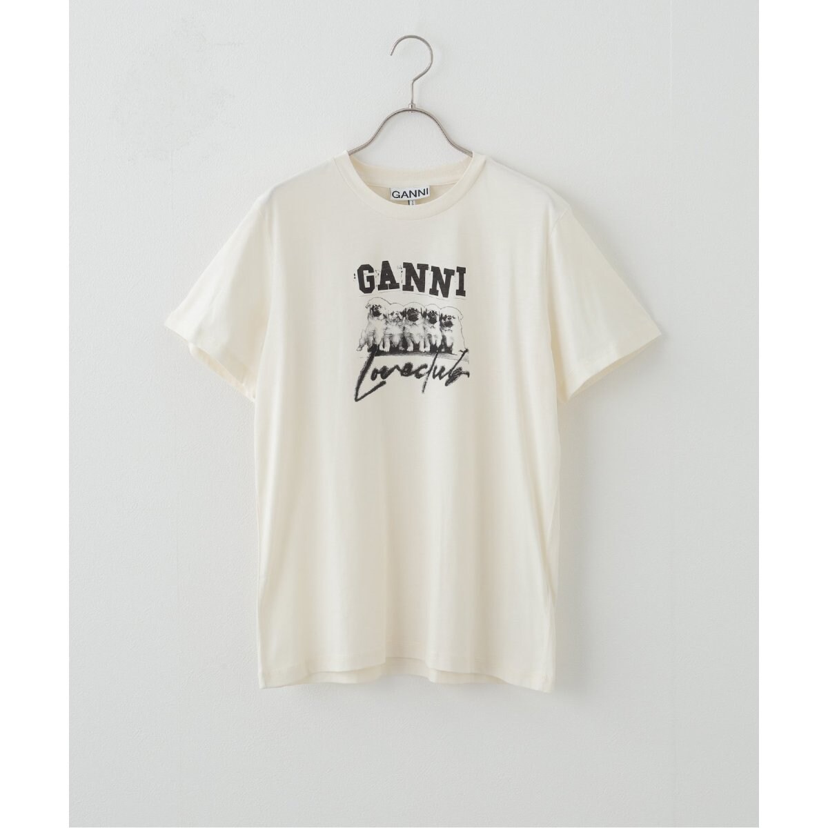 GANNI / ガニー】 Thin Jersey Puppy Relaxed T-shirt | ユー