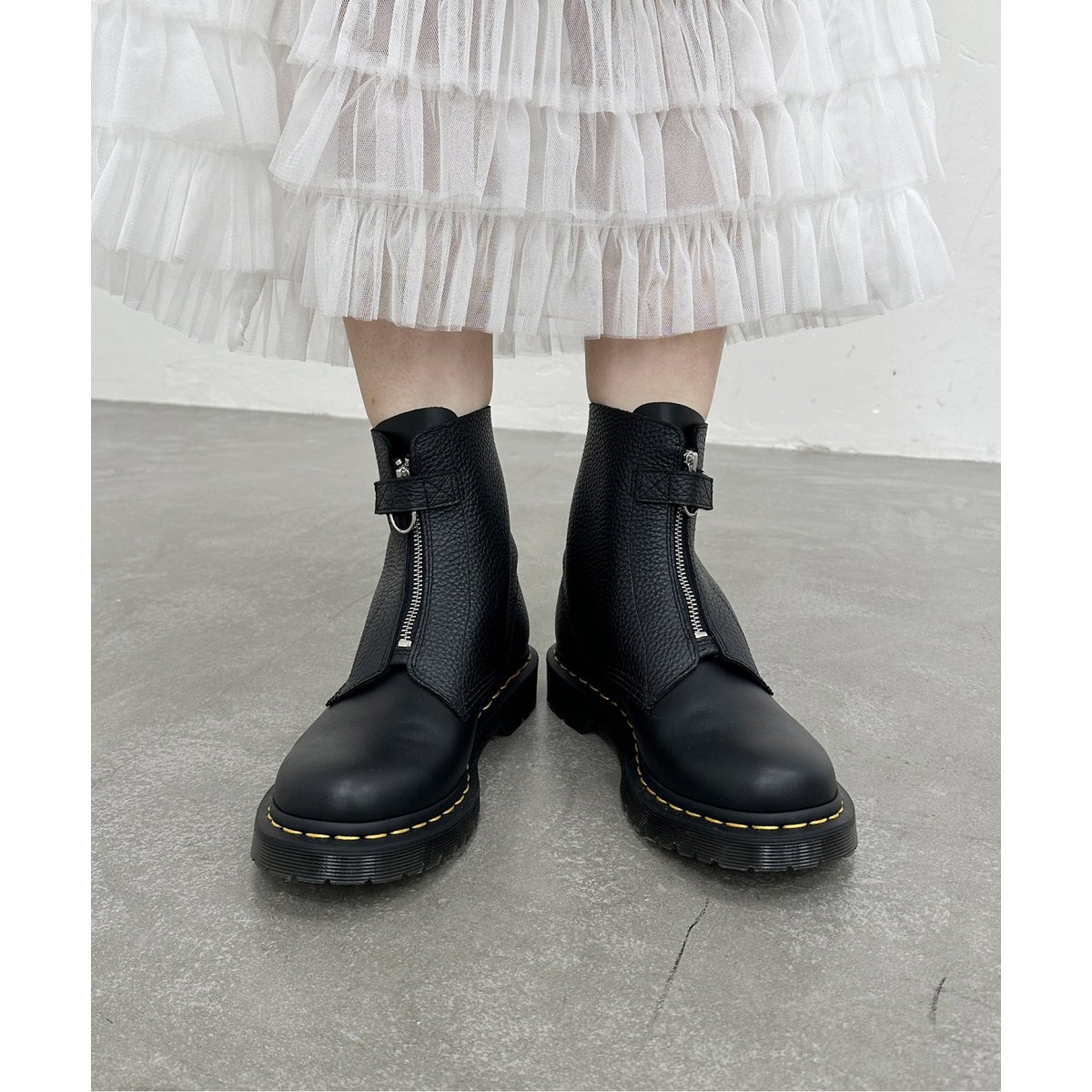Dr.Martens ドクターマーチン 1460 PASCAL Dr.Martens/ドクターマーチン】 1460 Pascal Frnt ZipBlack | ユー