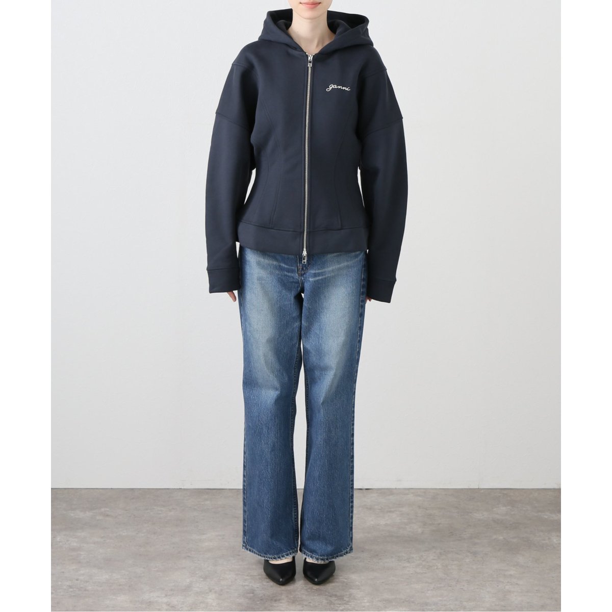 GANNI / ガニー】 Heavy Fleece Zip Hoodie | ユー バイ スピック