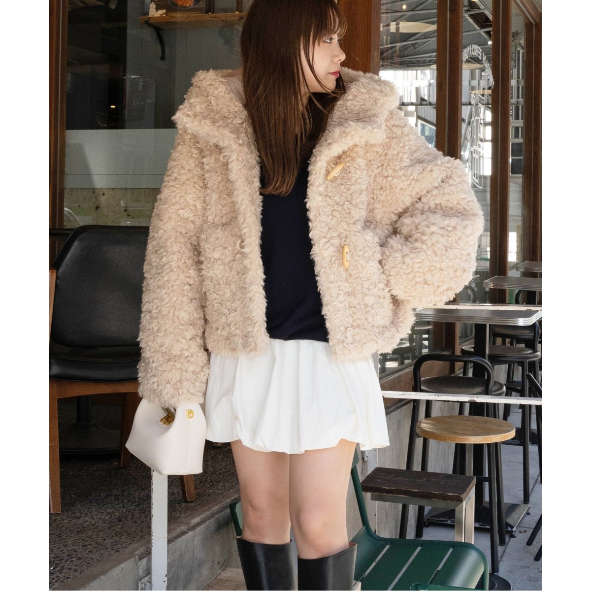 ≪追加≫カールフェイクファーショートダッフル2 | ユー バイ スピック