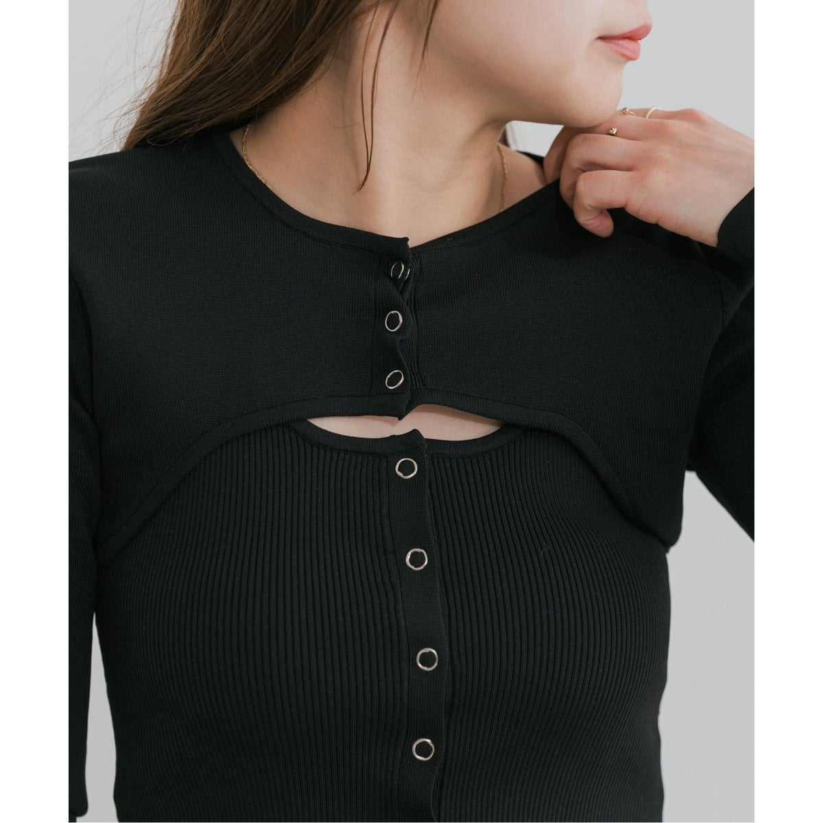 SNIDEL カーデ&カップインキャミセット PBEG SNIDEL（スナイデル）の「カーデ＆カップインキャミセット