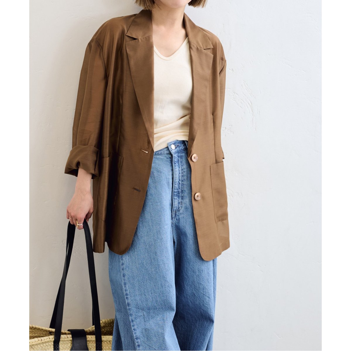 Spick&span リネン ジャケット Spick&Span リネンエアリージャケット 