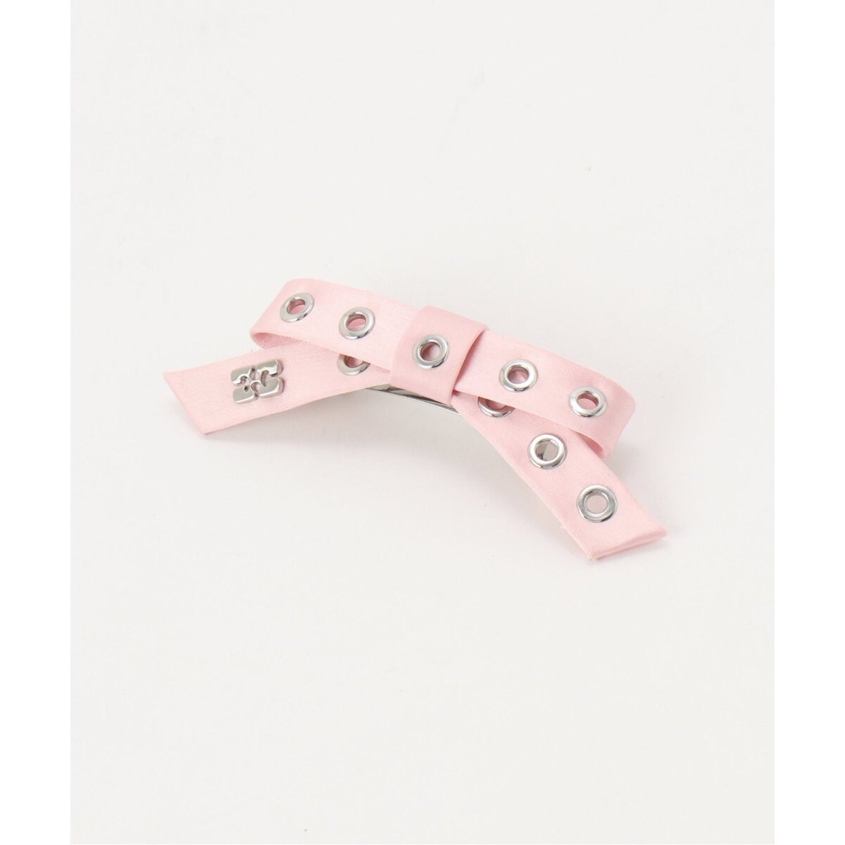 GANNI ♥ Eyelet Bow Barrette Satin/追跡付 Ganni【ガニー】eyelet bow barrette satin 