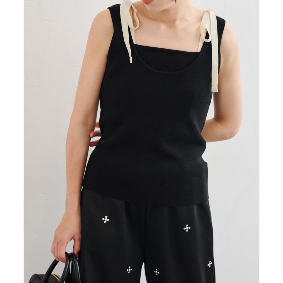 ユー バイ スピック＆スパン（U by SPICK&SPAN）/コットンリボンノースリニット コットンリボンノースリニット | ユー バイ スピック＆スパン(U by