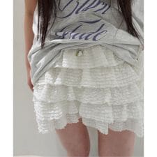 CRANK/クランク LACE CANCAN SKIRT PANTS