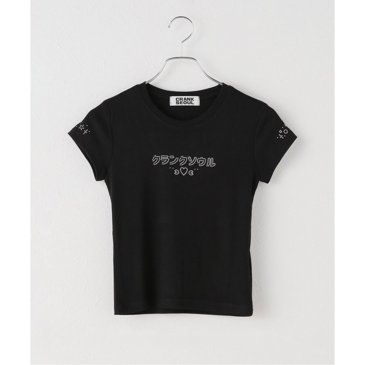 tシャツ 「CRANK」LETTERING HOTFIX TOP レディース CRANK/クランク LETTERING HOTFIX TOP | ユー バイ スピック