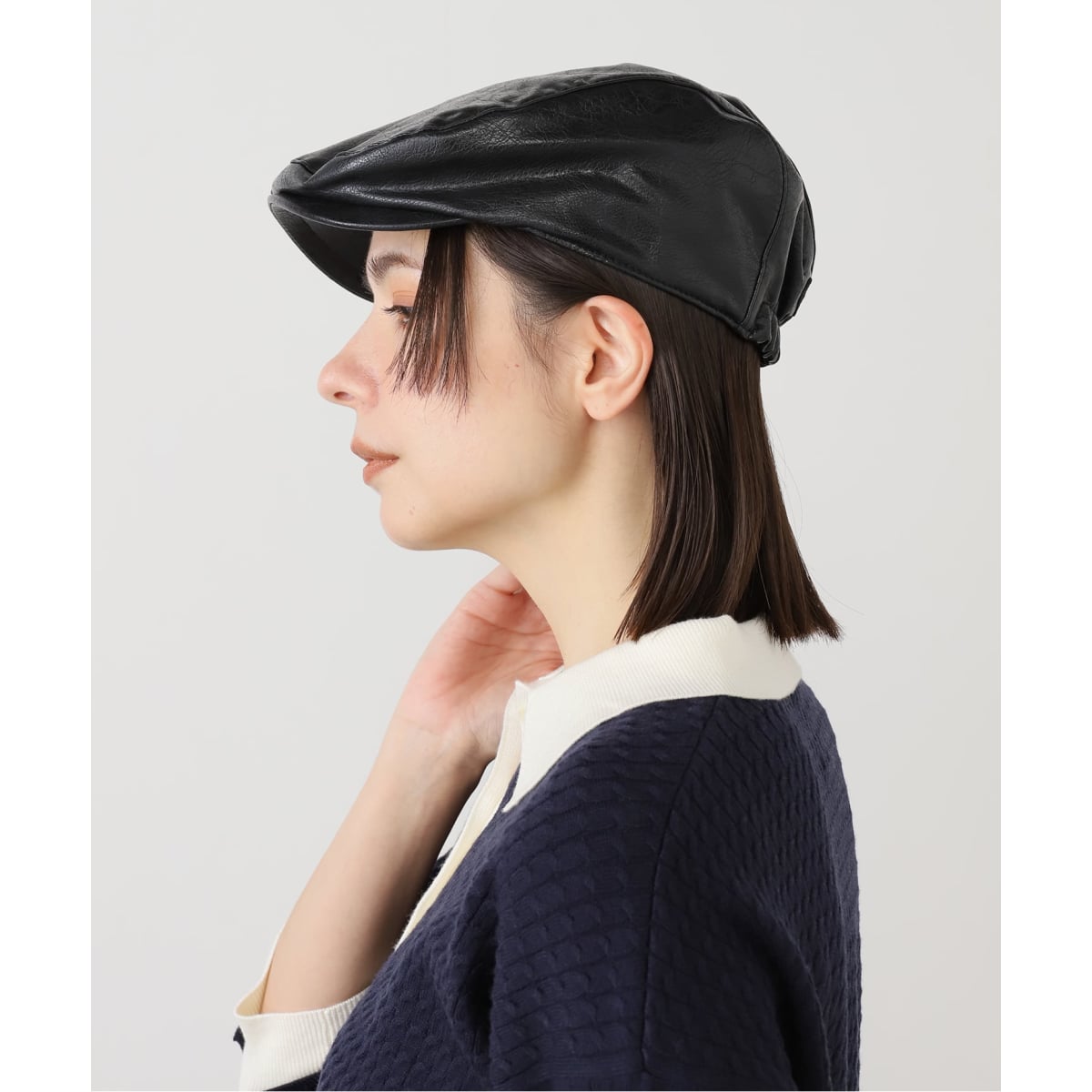 AWESOME NEEDS/オーサムニーズ CLASSICHUNTINGCAP LEATHER | ユー バイ